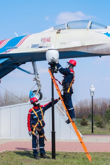 Белгородские энергетики восстановили работу наружного освещения в Парке Воинской Славы Борисовского района