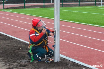 Белгородэнерго переустроило сети электроснабжения нового спортивного парка в поселке Борисовка