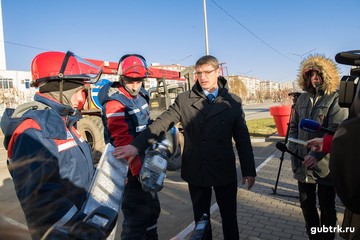 Глава администрации Старооскольского городского округа поблагодарил Белгородэнерго за модернизацию наружного освещения Старого Оскола