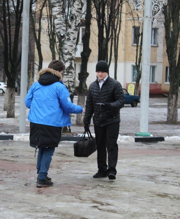 В Губкине волонтерами Победы проведена акция памяти «Блокадный хлеб»