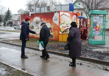 В Губкине волонтерами Победы проведена акция памяти «Блокадный хлеб»