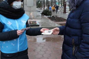 В Губкине волонтерами Победы проведена акция памяти «Блокадный хлеб»