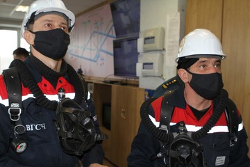 На шахте имени Губкина 29 января прошла ежегодная учебная тревога с выводом людей из подземных горных выработок