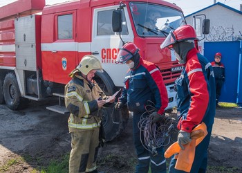 Энергетики и пожарные отработали взаимодействие по ликвидации условного возгорания на подстанции
