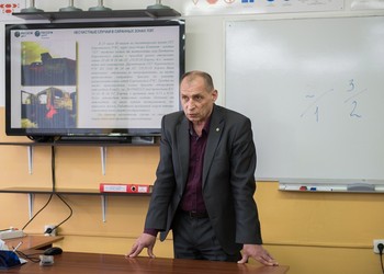 Специалисты Белгородэнерго рассказали курсантам Белгородской автошколы  ДОСААФ России о правилах работы вблизи ЛЭП