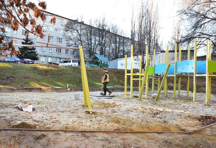 Количество детских площадок в Губкине увеличивается