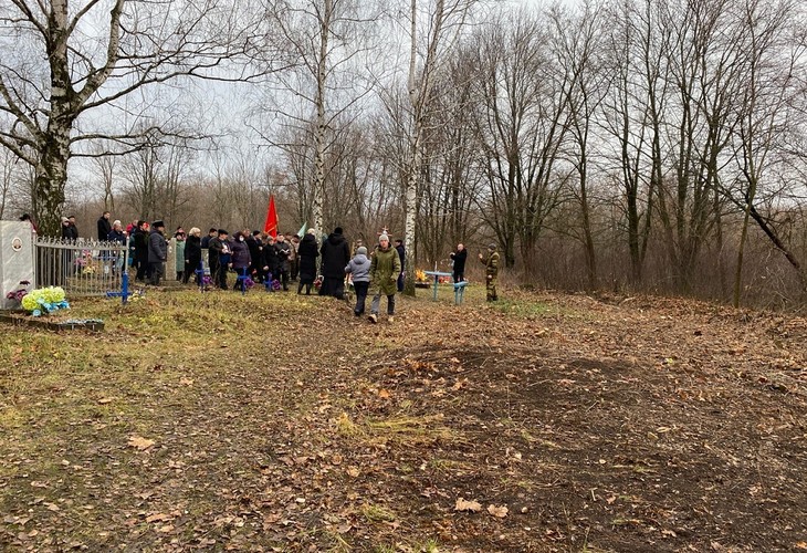 В Губкинском округе состоялось перезахоронение останков бойца Красной армии Ефима Коптева