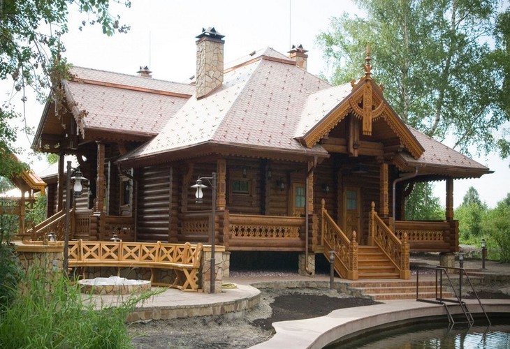 Дома из бруса в стиле русского зодчества