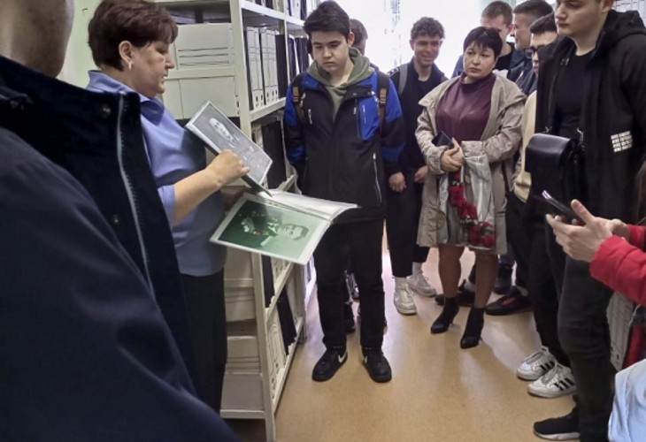 В Губкинском архиве прошла экскурсия для студентов БГТУ им. В.Г. Шухова