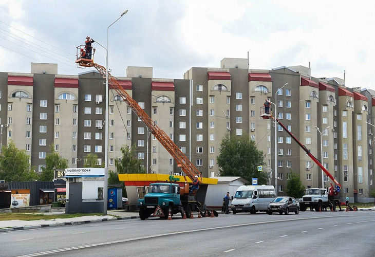 Белгородэнерго продолжает развитие сетей наружного освещения региона