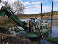 В губкинском селе Архангельское ведется расчистка пруда