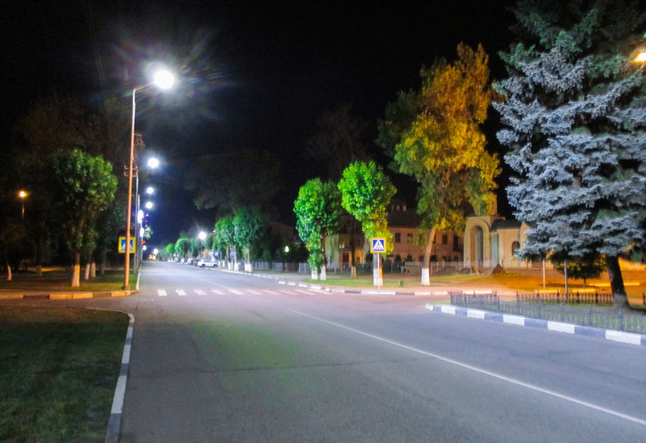 Белгородэнерго модернизировало наружное освещение Губкина