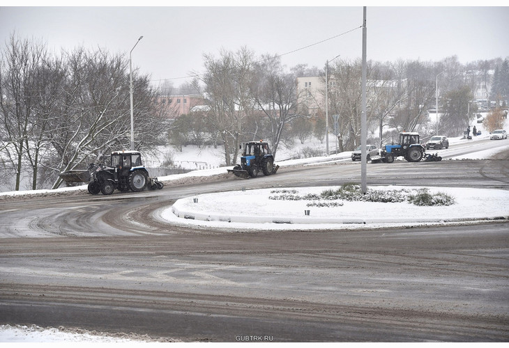 Коммунальные службы быстро отреагировали на первый снег в Губкине