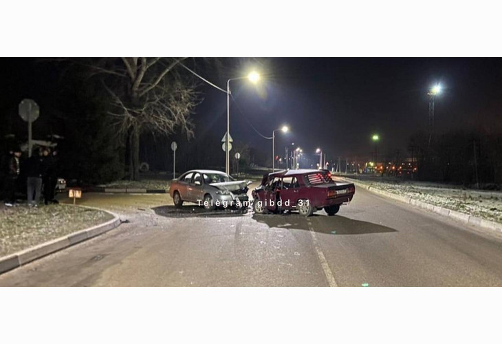 В Губкине произошло ДТП с участием двух автомобилей