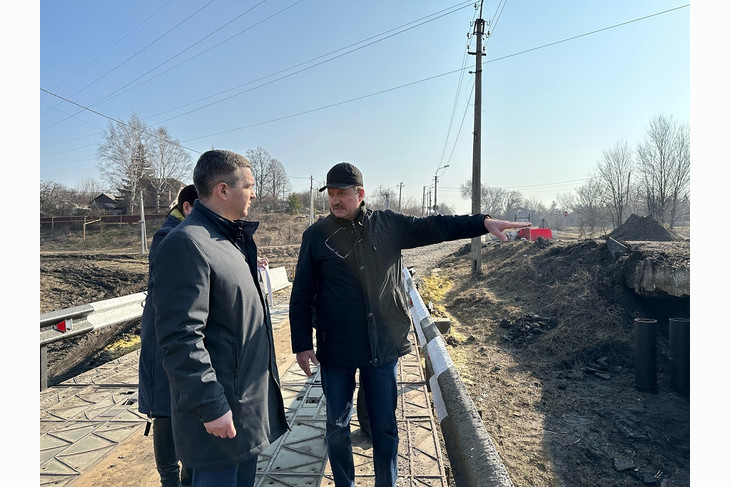 Михаил Лобазнов проверил качество ремонтных работ, проводящихся в Губкине