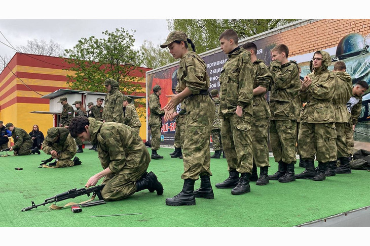 В Губкине прошли ежегодные соревнования курсантов ВПК «Марш-бросок в бессмертие»