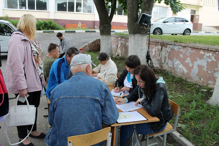 В Губкине организовали «Поезд здоровья» для шебекинцев, находящихся в ПВР