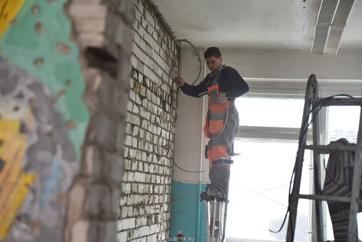 Начался капитальный ремонт Никаноровской школы Губкинского горокруга