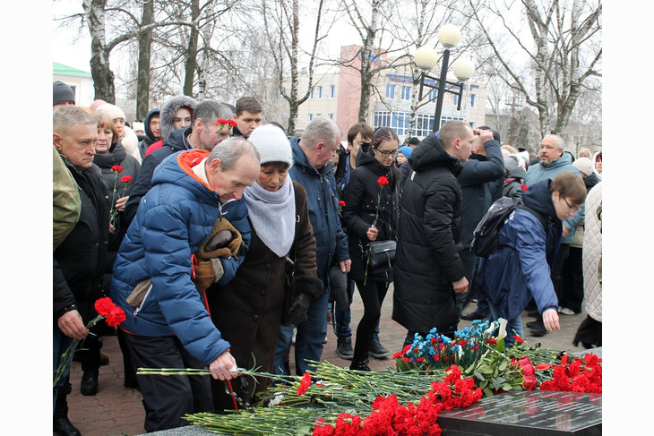 В Губкине почтили память воинов, погибших в Афганистане