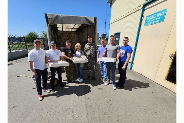 Очередную партию гуманитарной помощи от губкинцев передали бойцам в преддверии праздника Пасхи