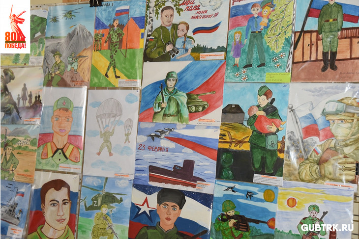 В Губкине наградили победителей конкурса детских рисунков «Мой папа – защитник Отечества»