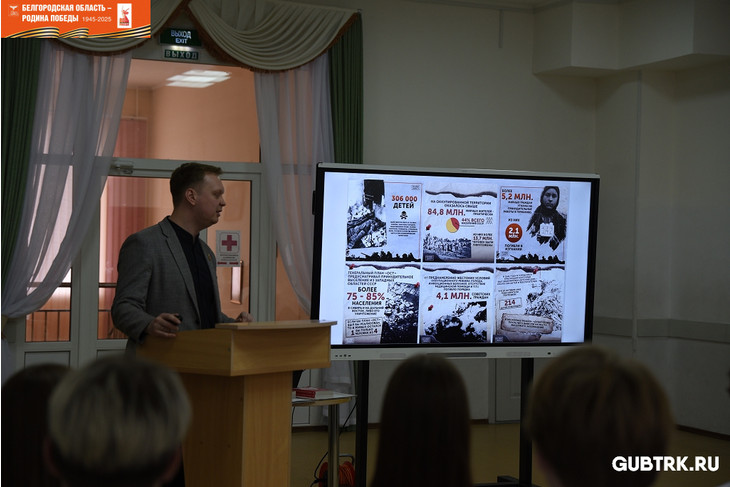 Для губкинских школьников провели открытый урок «Без срока давности»