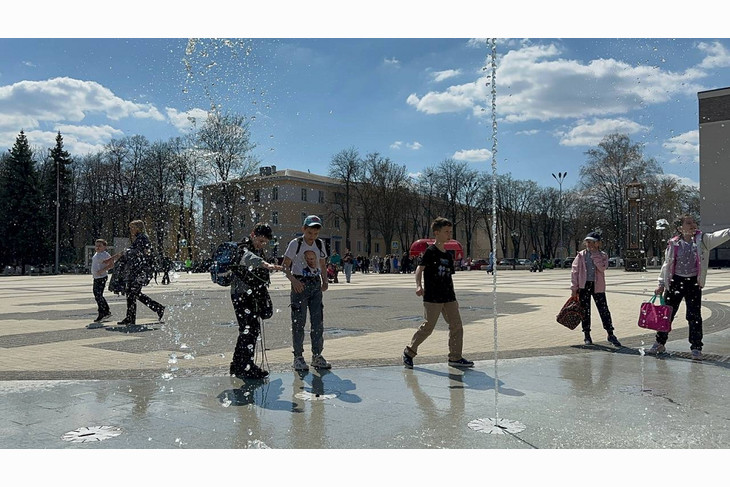 В Губкине открылся сезон фонтанов