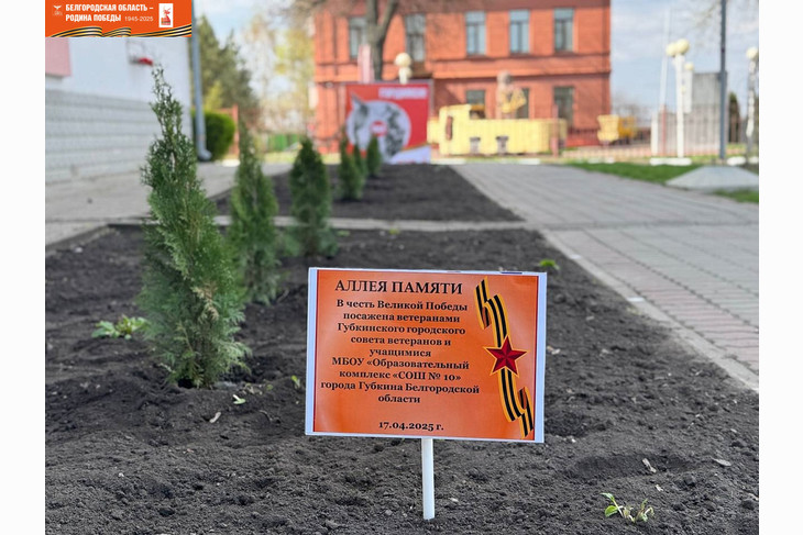 В Губкине открыли Аллею Памяти Героев Великой Отечественной войны