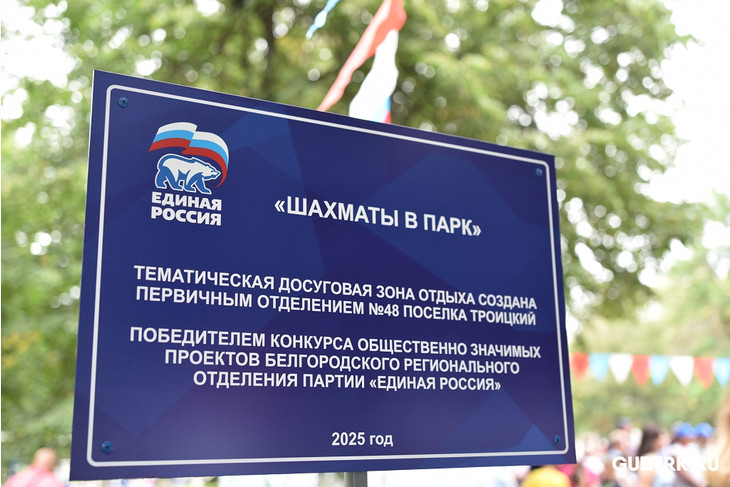 В поселке Троицком появился современный шахматный парк для жителей всех возрастов