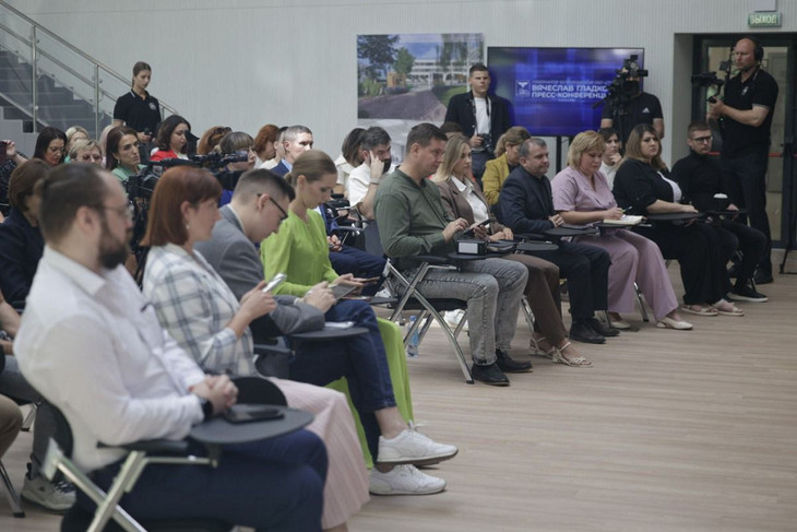 В Белгороде прошла пресс-конференция главы региона Вячеслава Гладкова