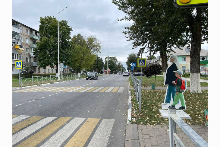 В Губкине установили новые светофоры и дорожные макеты