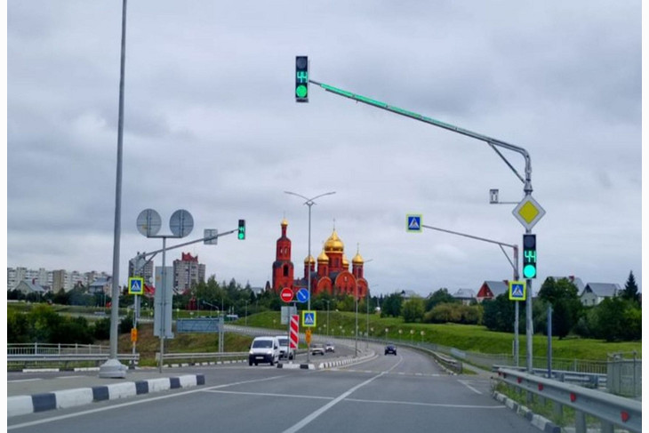 В Губкине установили новые светофоры и дорожные макеты