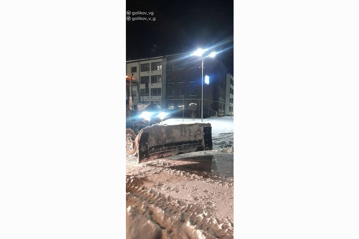 Коммунальные службы Губкина работают в усиленном режиме из‑за сильного снегопада