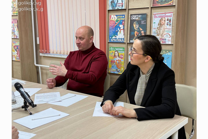 Губкин посетил директор музея-заповедника «Прохоровское поле» Константин Курганский