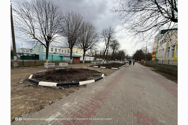 В Губкине благоустраивают три общественных пространства