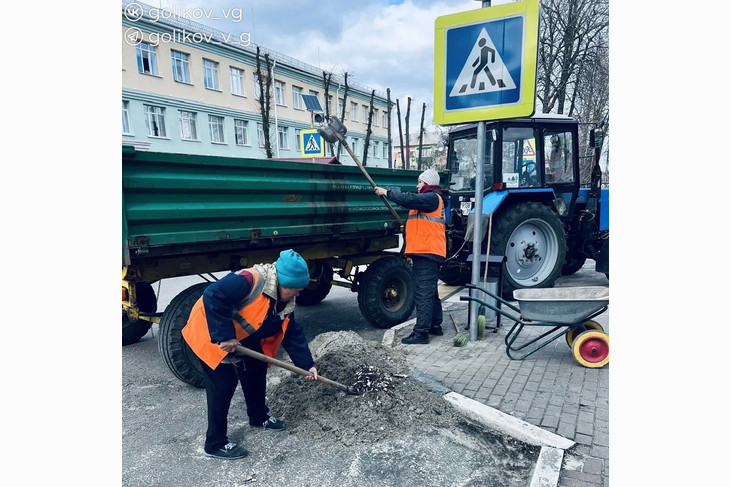 В Губкине продолжают наводить порядок после зимы