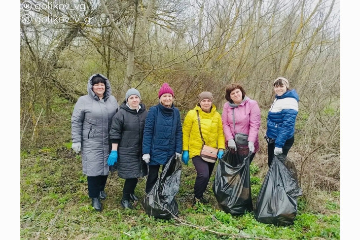 В Губкине в рамках месячника служению Белгородской области вновь прошёл субботник
