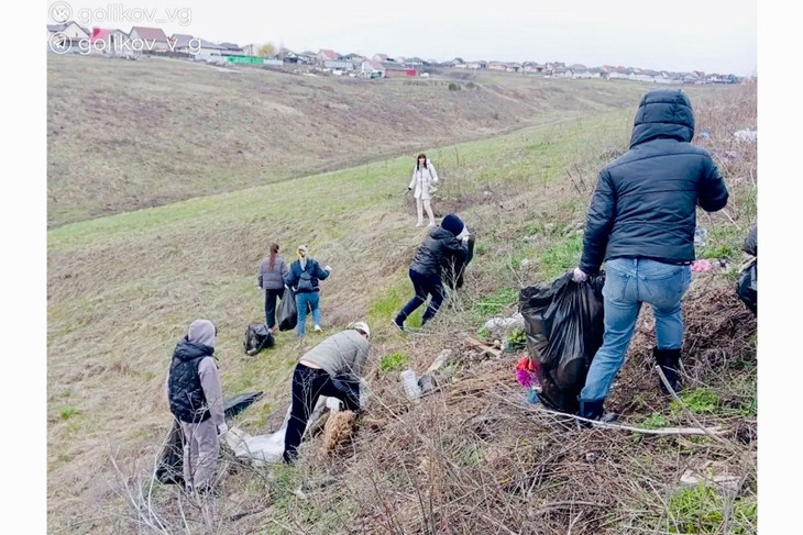 В Губкине в рамках месячника служению Белгородской области вновь прошёл субботник