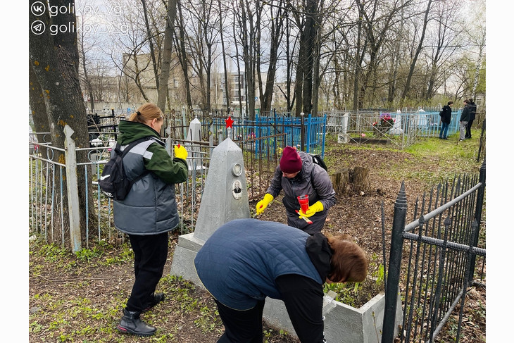 В Губкине в рамках месячника служению Белгородской области вновь прошёл субботник