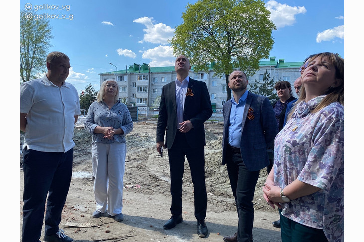 В Губкине обсудили ход капремонта административного корпуса ГГПК