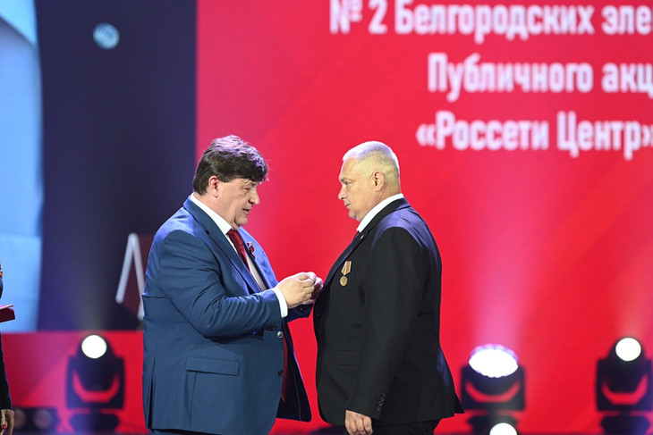 Сотрудник «Белгородэнерго» награжден медалью «За заслуги перед Землей Белгородской» II степени