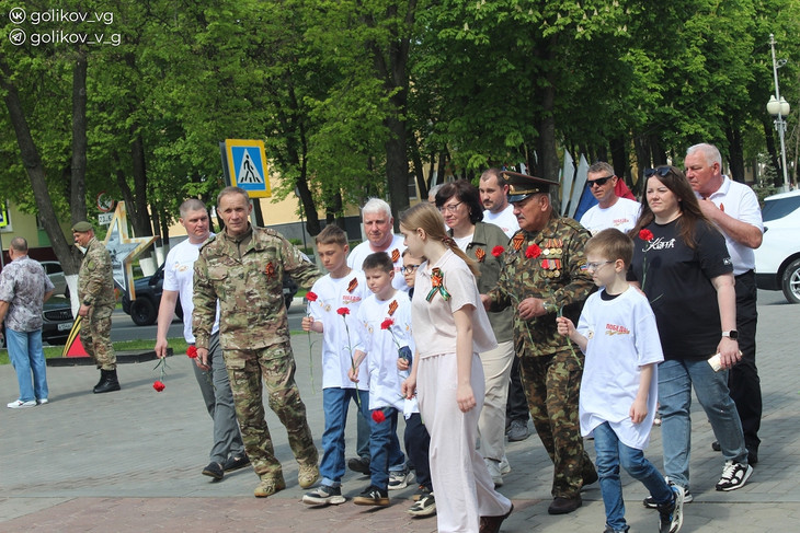Традиционный автопробег в честь героев Великой Отечественной войны прошёл в Губкине