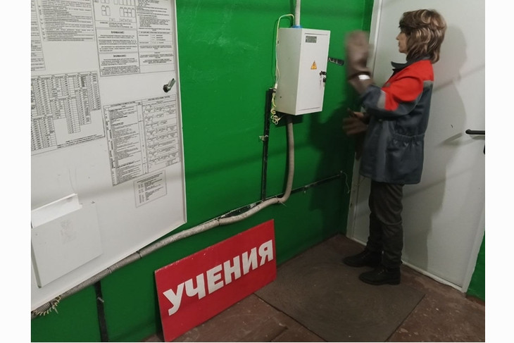 В Губкине вновь прошли учения по ГО и ЧС