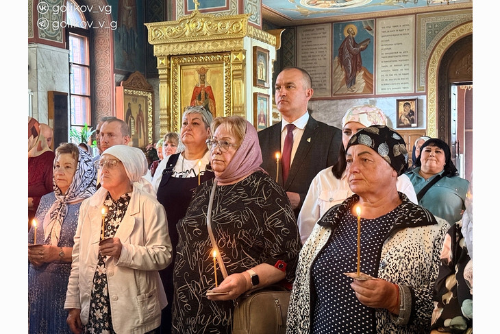 В Спасо-Преображенском соборе Губкина прошла памятная панихида по погибшим участникам СВО