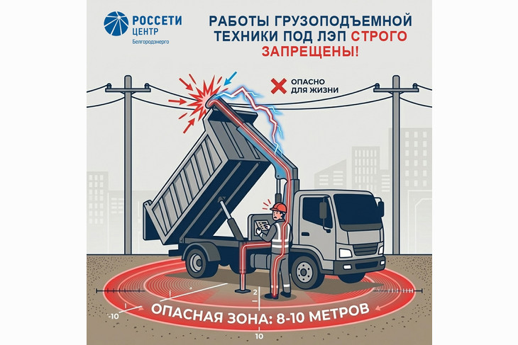 «Белгородэнерго» предупреждает об опасности работ вблизи энергообъектов