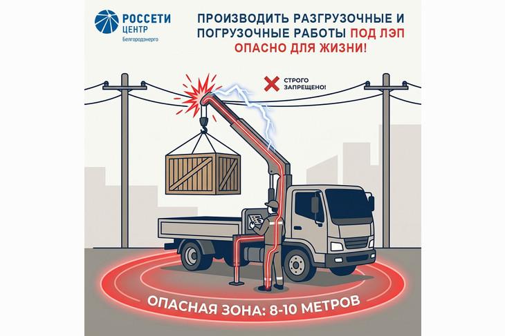 «Белгородэнерго» предупреждает об опасности работ вблизи энергообъектов