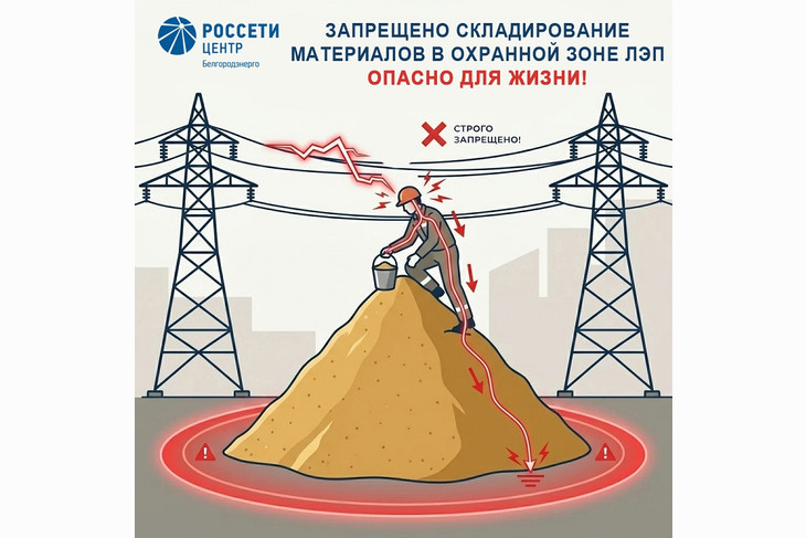 «Белгородэнерго» предупреждает об опасности работ вблизи энергообъектов