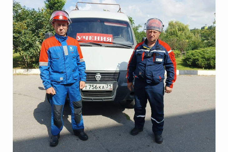 В Губкинском округе отработали действия при ЧС