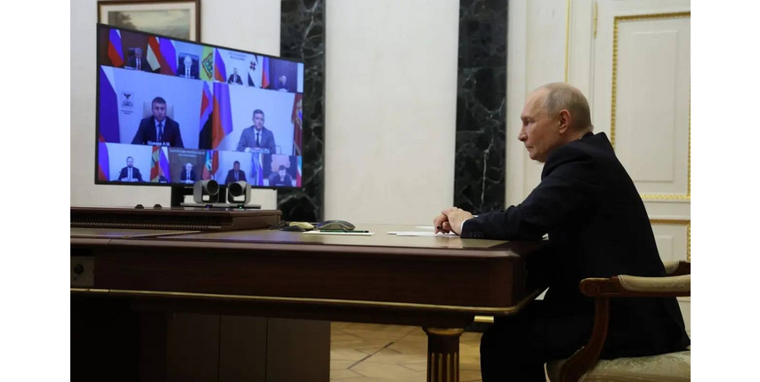 Александр Шуваев принял участие в видеовстрече с Президентом РФ Владимиром Путиным