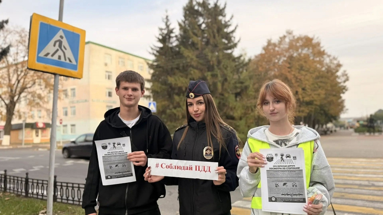 Межсезонье без происшествий: в Губкине сотрудники Госавтоинспекции провели уличные консультации